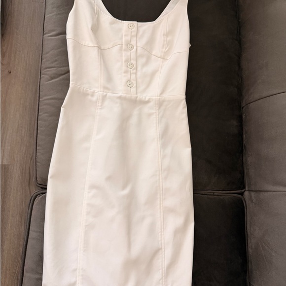 Versace Cream Sleeveless Scoop Neck Dress - Picture 5 of 12